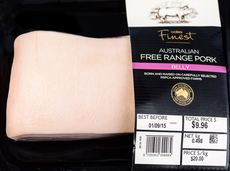 Pork belly from Coles